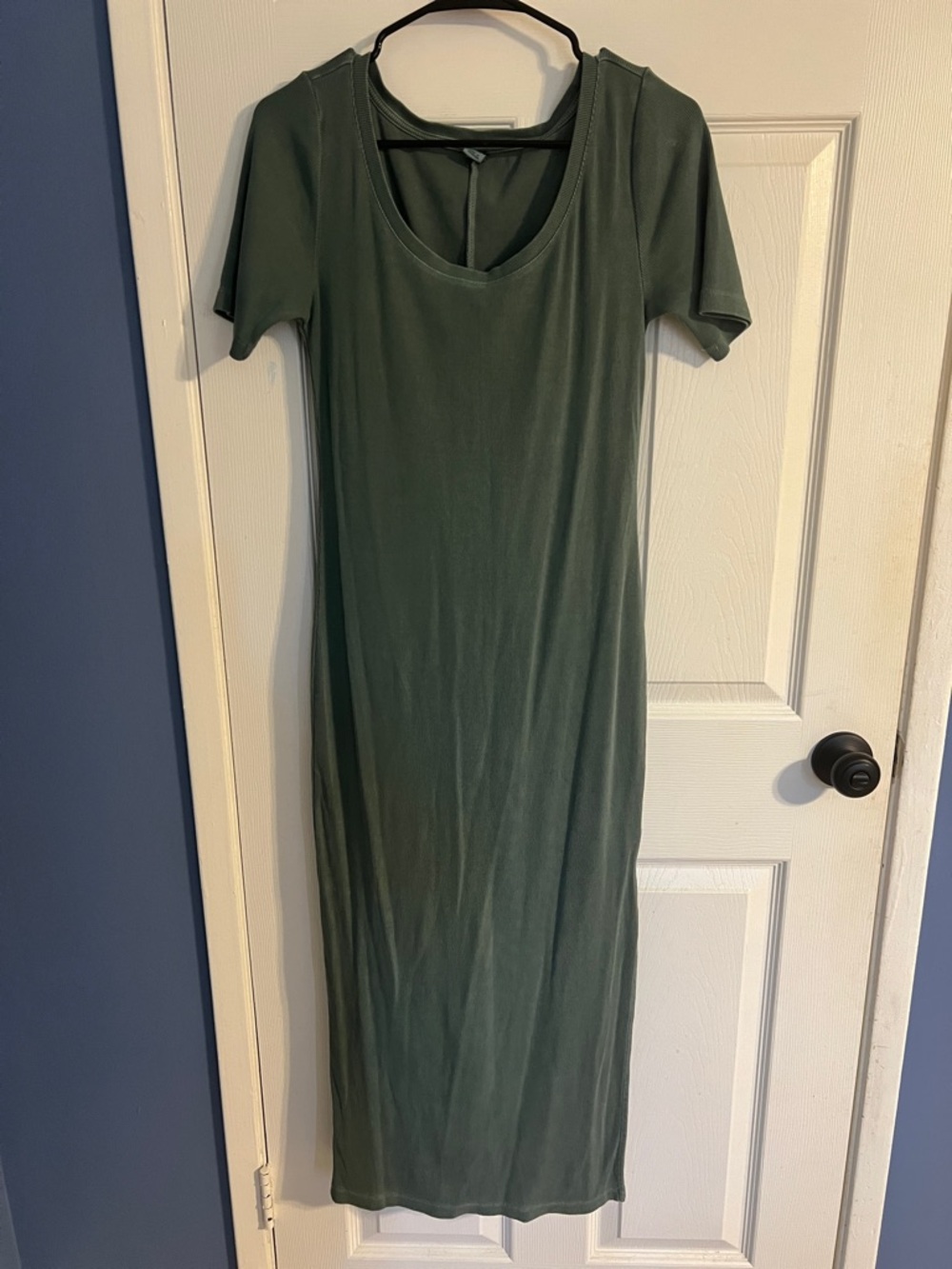 Old Navy Short-Sleeve Scoop Neck Maxi Dress - Green